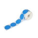 ETIQUETAS DE TRANSFERENCIA TÉRMICA DE 4CM CIRCULAR AZUL, 600 UNIDADES - Imagen 2