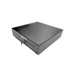 GAVETA DE DINERO POS-STAR 410G 5 BILLETES 8 MONEDAS/RJ11/NEGRO/12-24V/ 41CM(ANCHO) X 41.5 CM(LARGO) X 10CM(ALTO) - Imagen 2