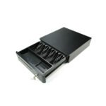 GAVETA DE DINERO PS-STAR 330R 4 BILLETES/8 MONEDAS/RJ11 /NEGRO/ 12-24 V / 33CM(ANCHO) X 35.5CM(LARGO) X 9CM( ALTO) - Imagen 4